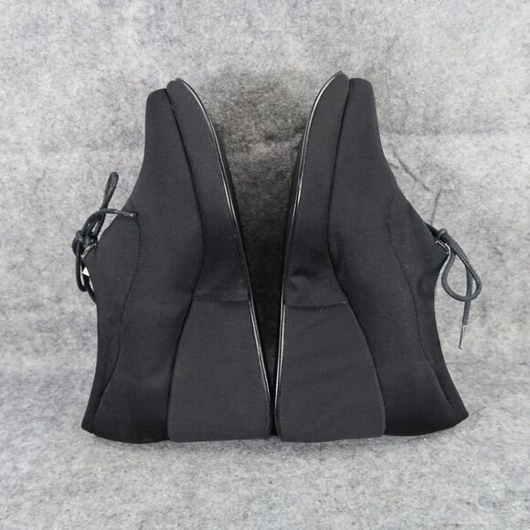 Edward Paul Shoes Women 8.5 Wedge Oxford Fashion Platform Lace Up Academia Black - Picture 12 of 16